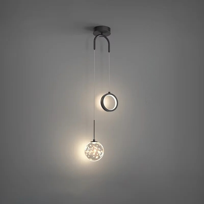 Ceyra | Pendelleuchte im Kristall-Halbkugel-Design
