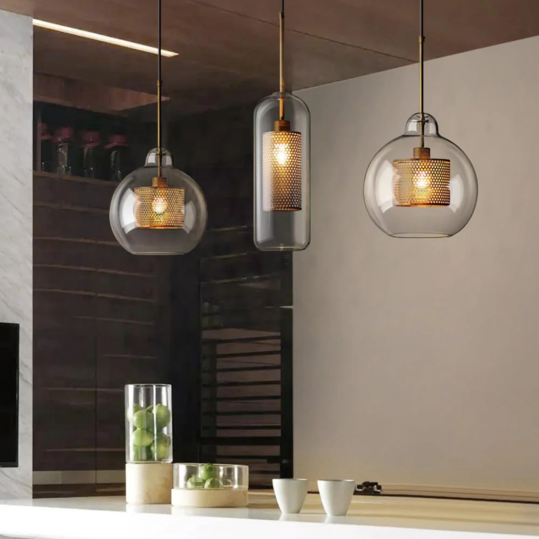 Moderne Glas Hängelampe | Pendelleuchte für Esszimmer und Küche