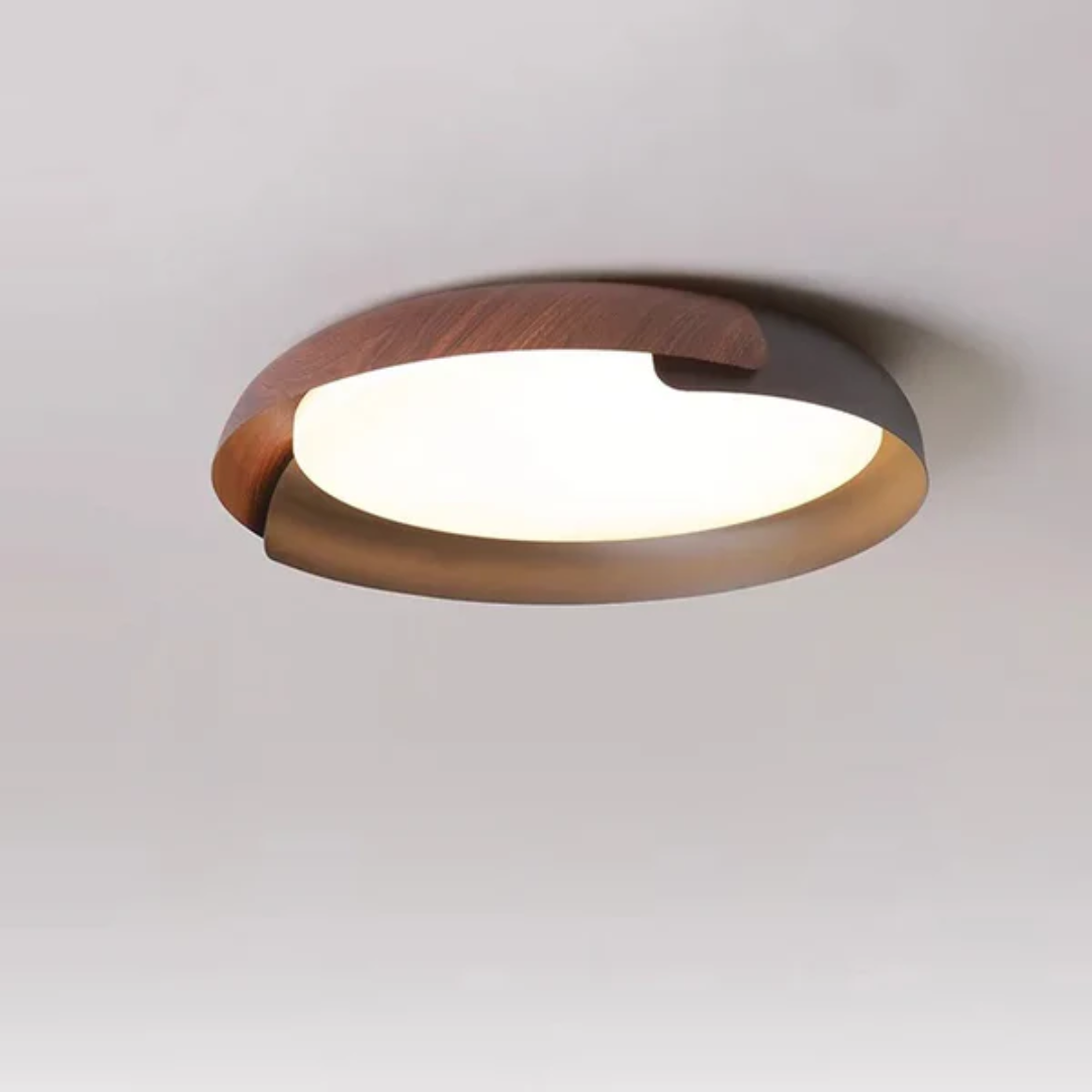 Aurelio – LED Deckenleuchte mit Holzrahmen