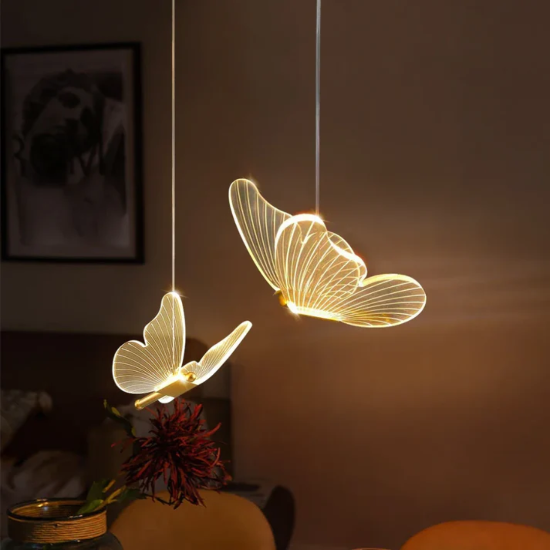 Schmetterling Motiv | Hängelampe für Wohnzimmer