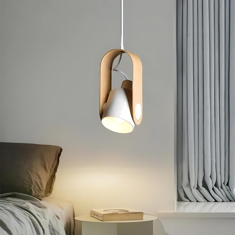 Ardela | Pendelleuchte mit Holzrahmen