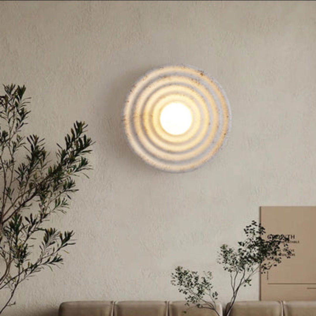 Kiyo | Wabi-Sabi Wandlampe Rundform