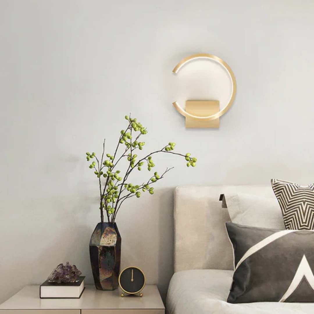 Runde LED | Wandleuchte Wohnzimmer