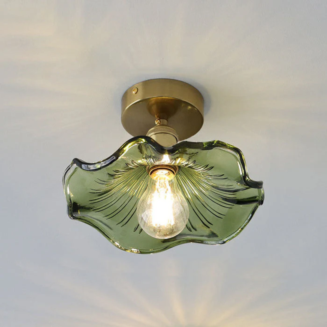 Eloria – Glas-Deckenleuchte in Blütenform
