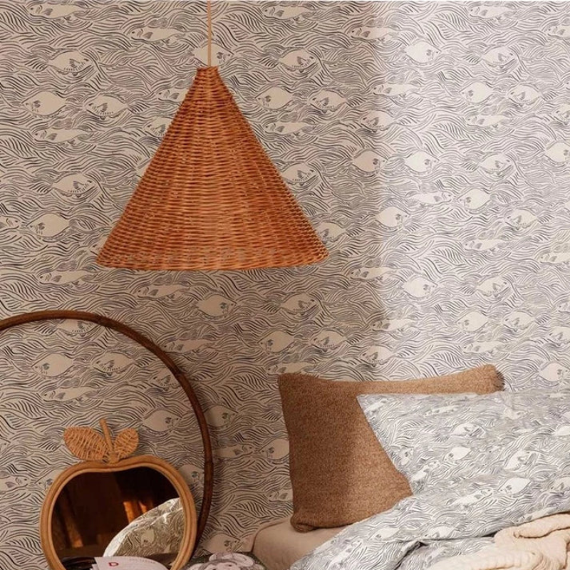 Ravena | Pendelleuchte im Rattandesign