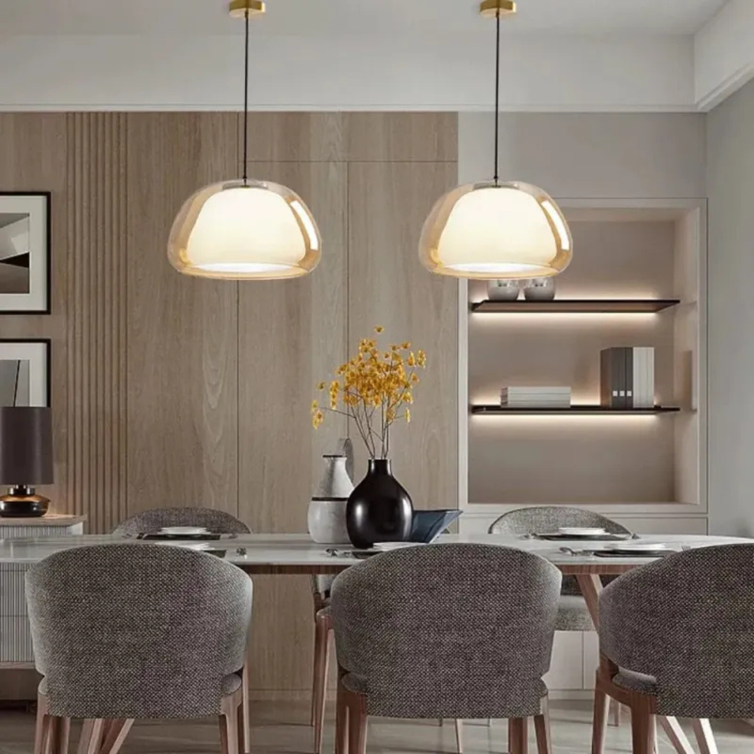 Wohnzimmer Glas Hängelampe | Moderne Deckenleuchte für Esstisch
