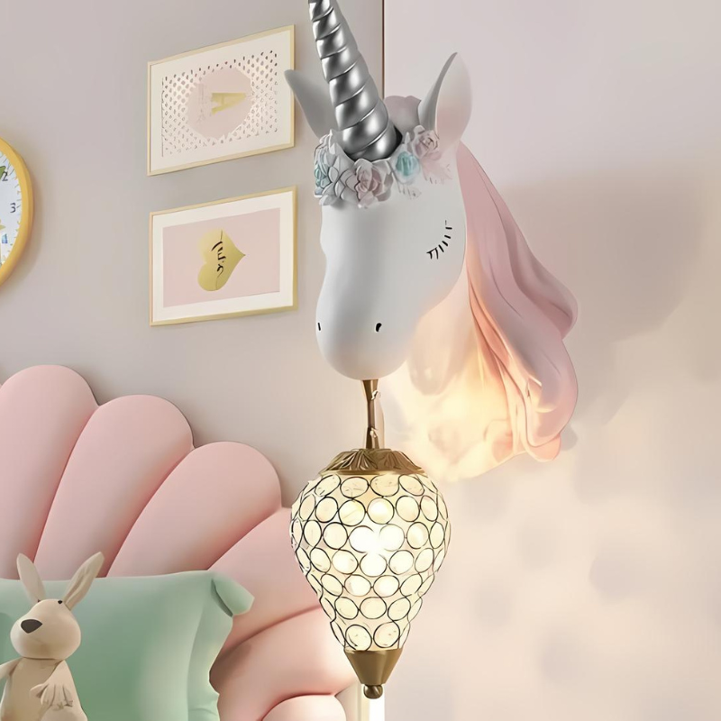 Celestia | Wandlampe Einhorn für Mädchenzimmer