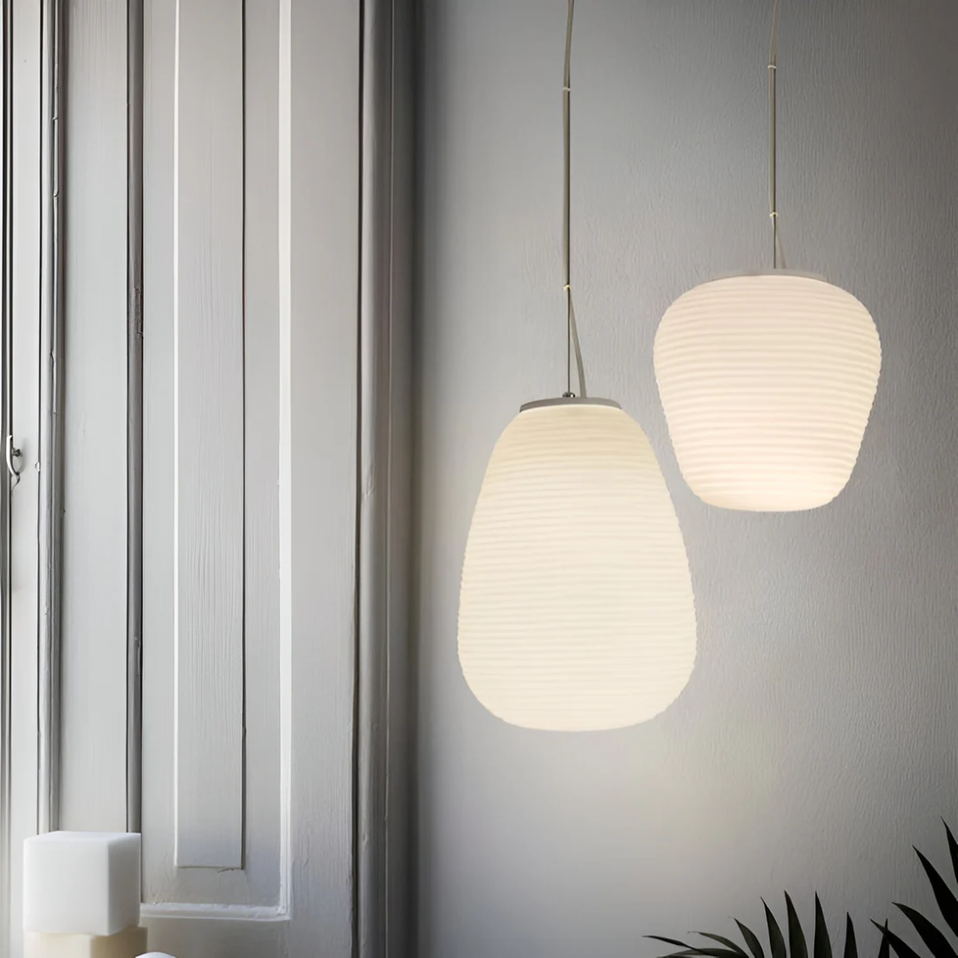 Liora | Opaalglas Hängeleuchte
