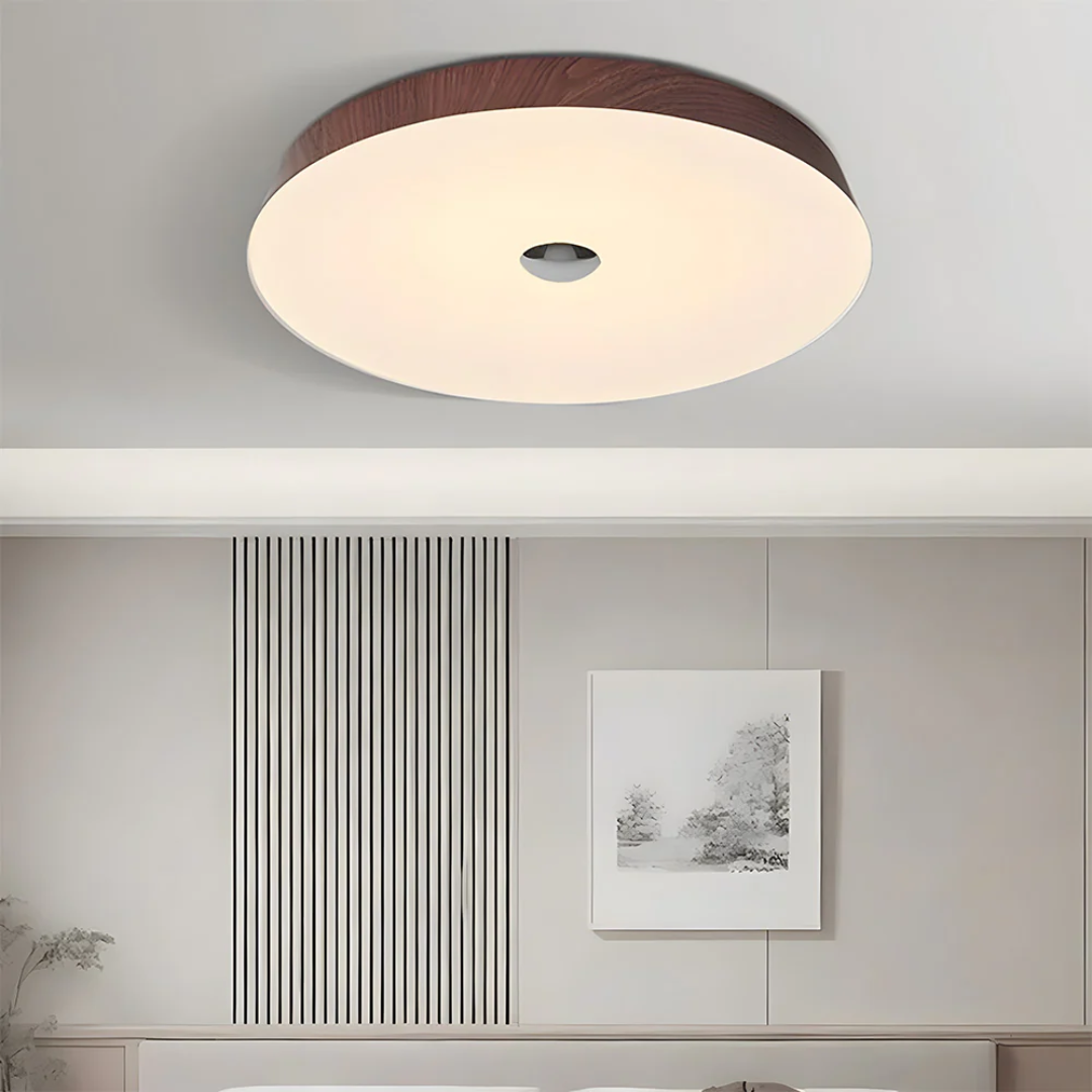 Terra | Holzmaserung Runde LED-Deckenleuchte