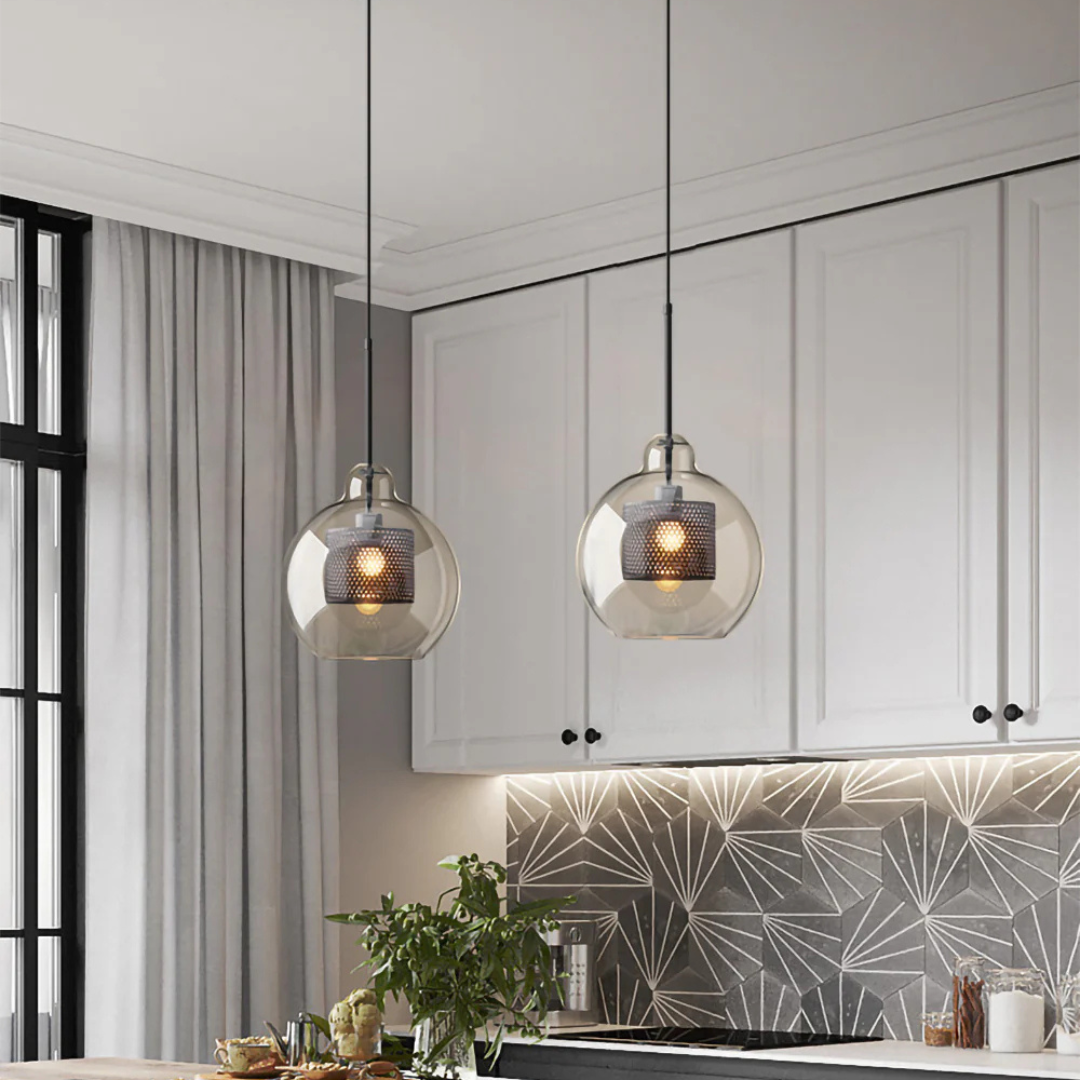 Moderne Glas Hängelampe | Pendelleuchte für Esszimmer und Küche