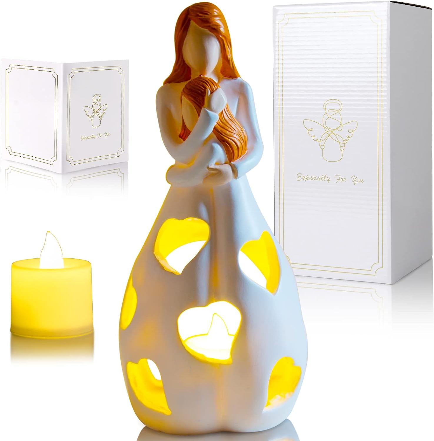 Amoria | Herzfigur Nachtlampe Mutter & Kind