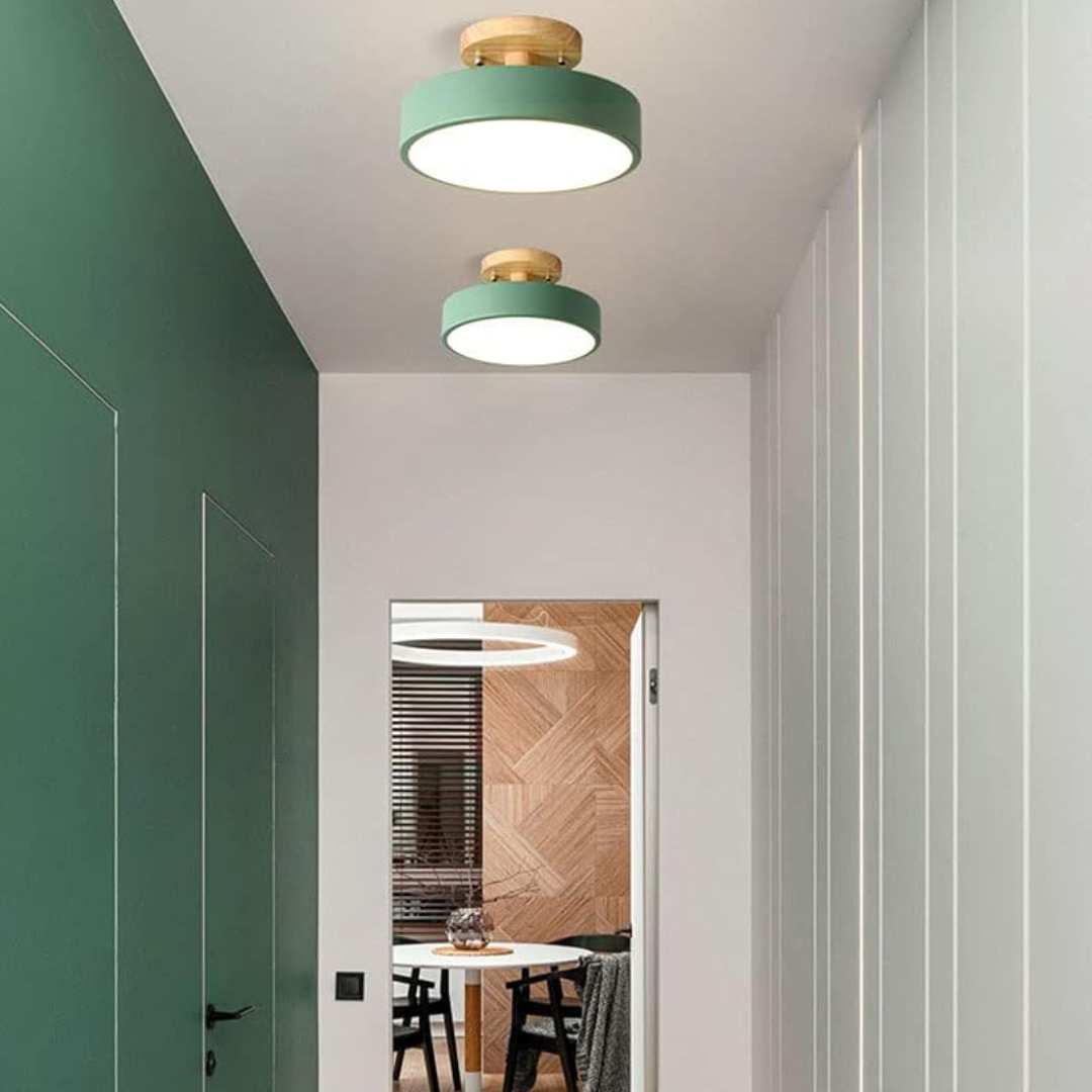 Nordis | LED-Deckenleuchte mit Holzrahmen
