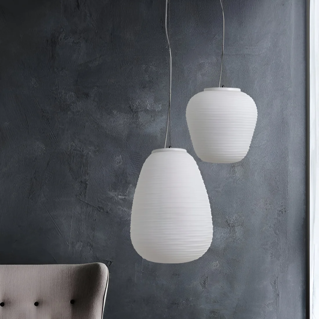 Liora | Opaalglas Hängeleuchte