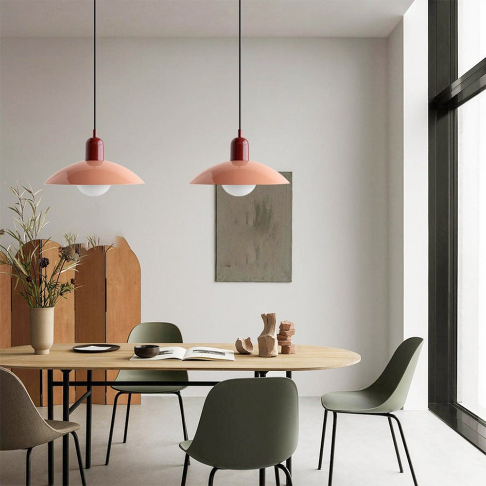 Macaron Pendelleuchte | Farbiger Glasschirm für Modernes Flair