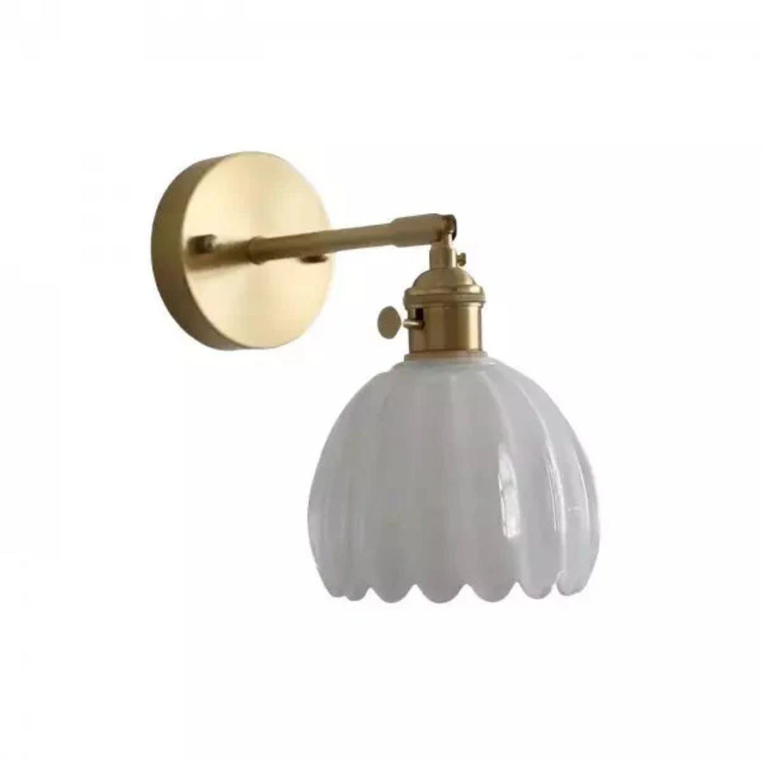 Tulpenform Glas | Wandlampe Retro Design