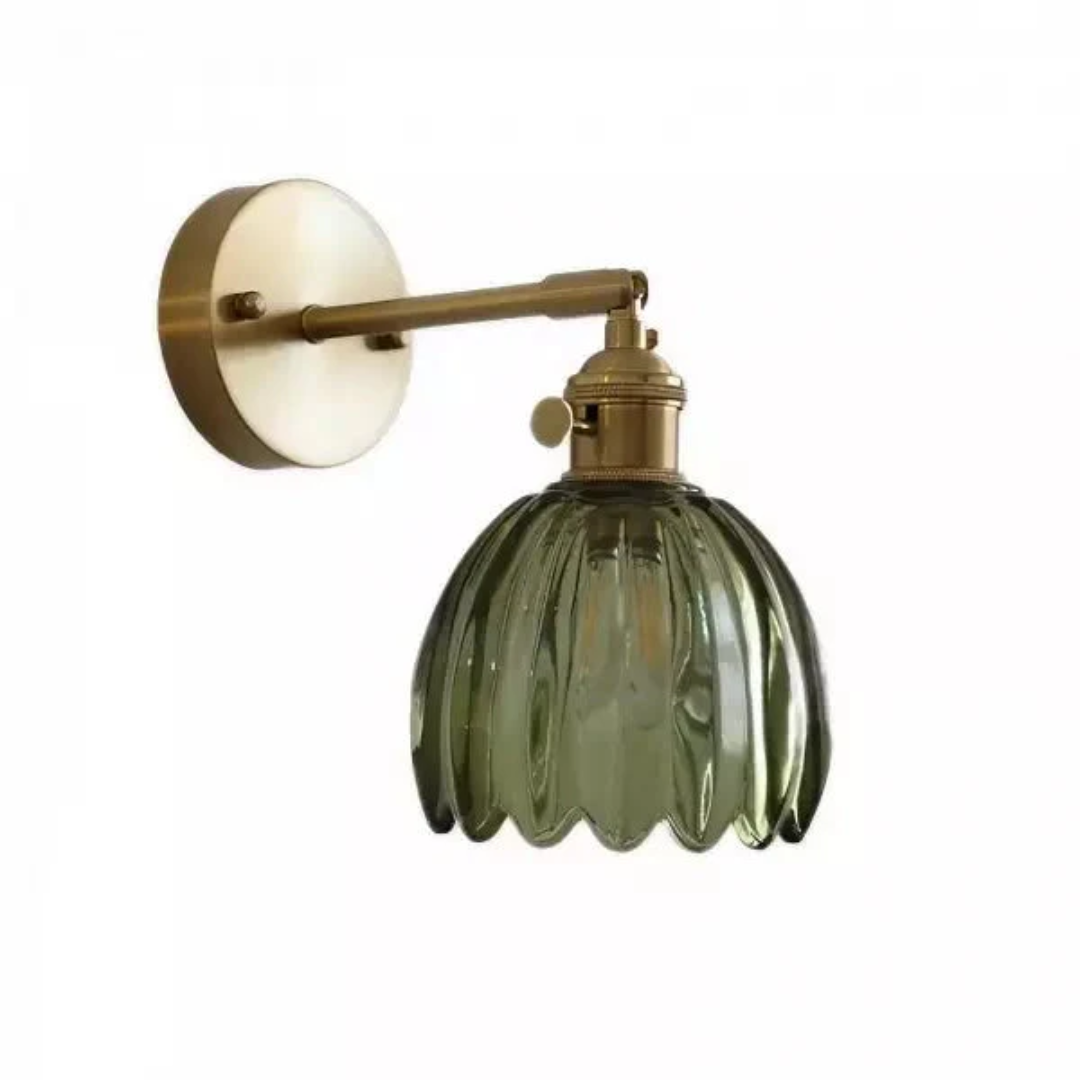 Tulpenform Glas | Wandlampe Retro Design