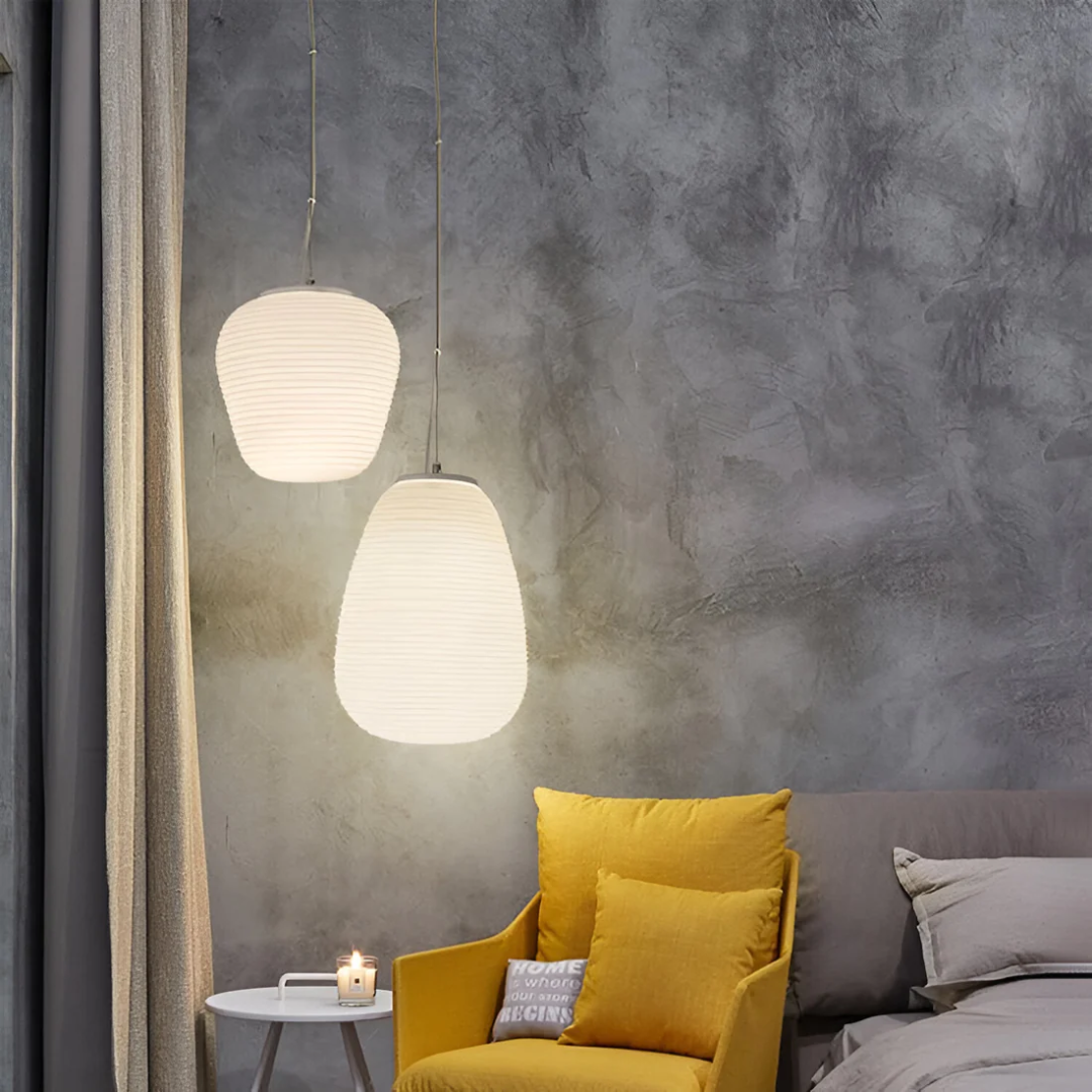 Liora | Opaalglas Hängeleuchte