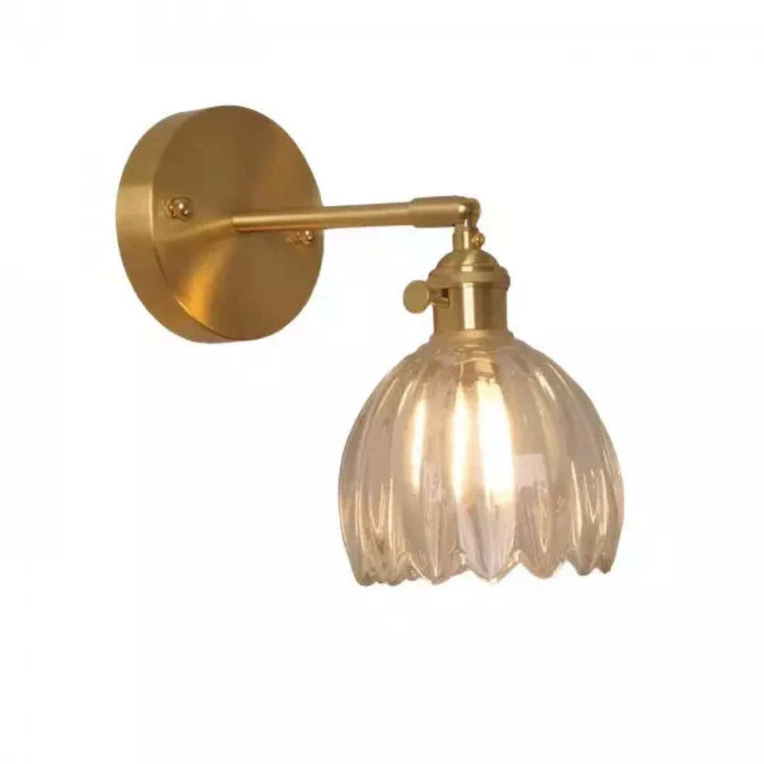 Tulpenform Glas | Wandlampe Retro Design