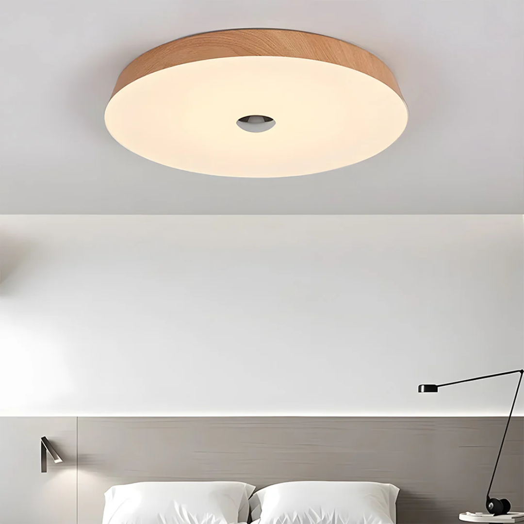 Terra | Holzmaserung Runde LED-Deckenleuchte