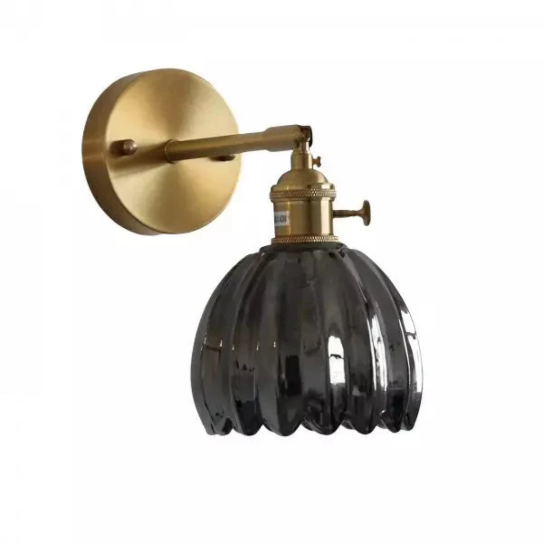 Tulpenform Glas | Wandlampe Retro Design