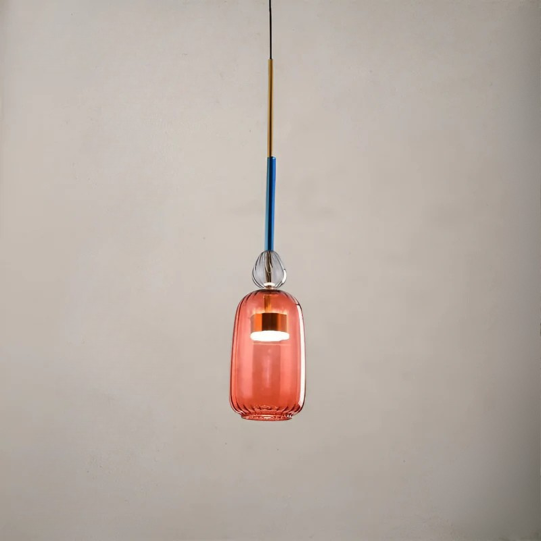 Vitrina | LED Pendelleuchte bunt aus Glas