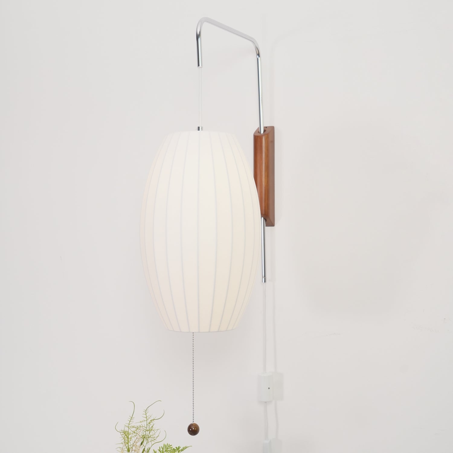 Eryvia | Stoff Oval Wandleuchte