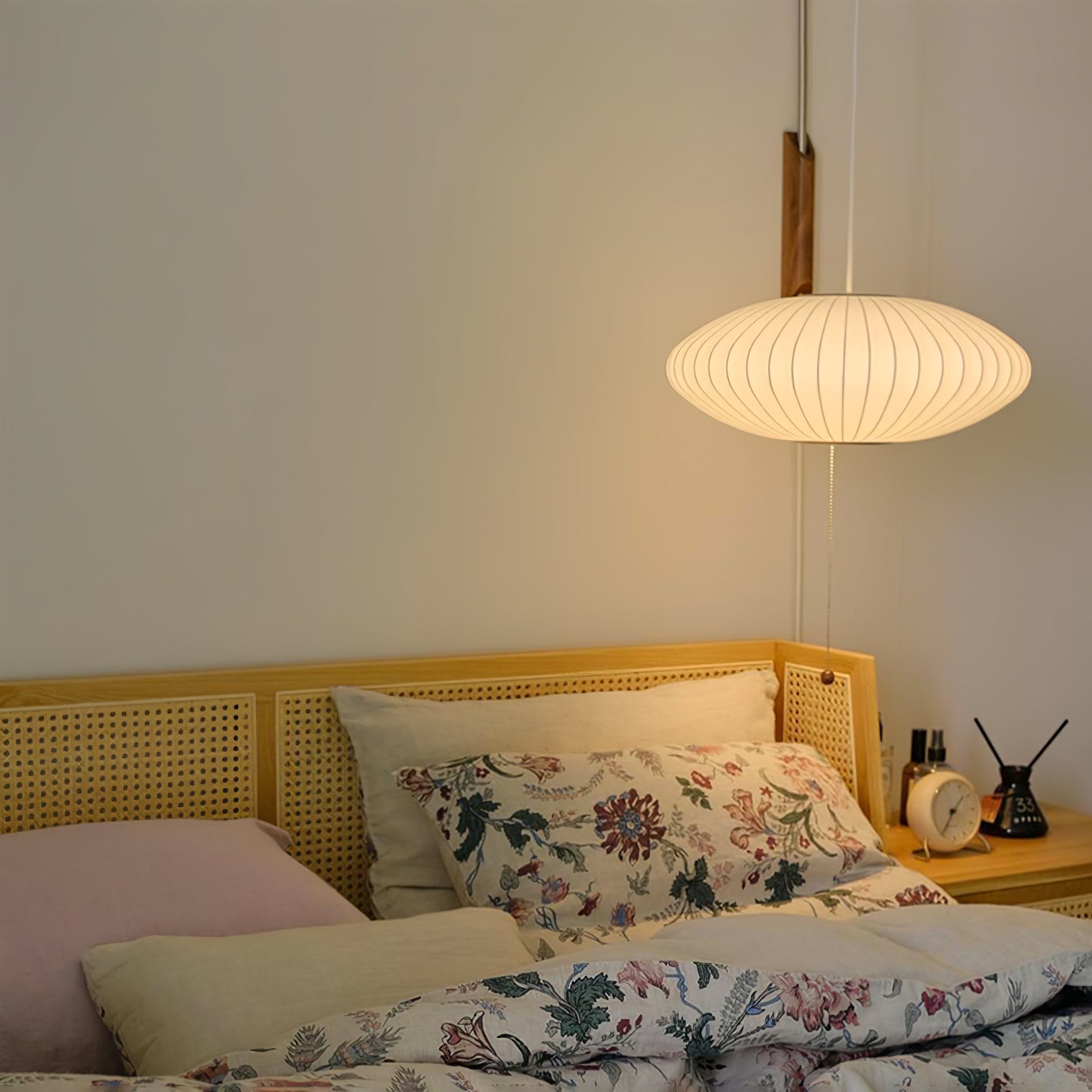 Eryvia | Stoff Oval Wandleuchte