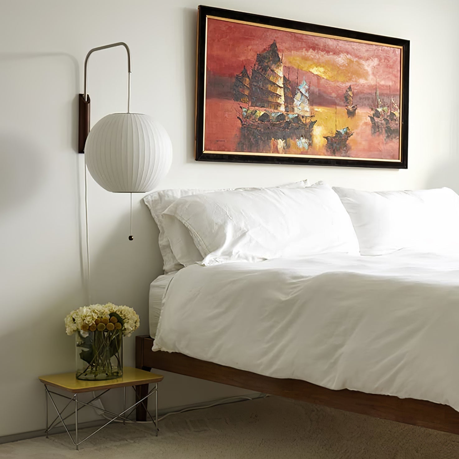Eryvia | Stoff Oval Wandleuchte