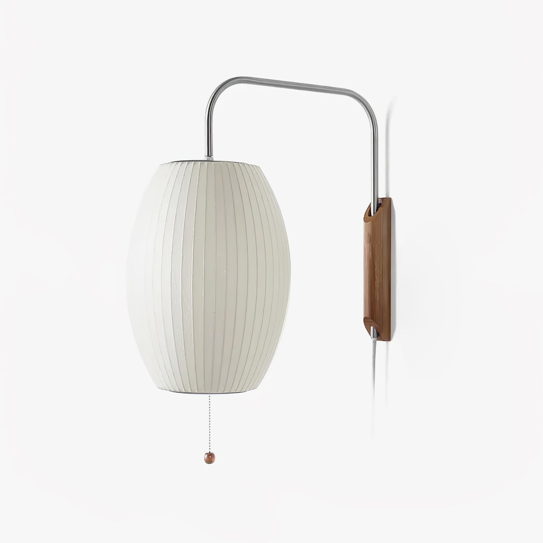 Eryvia | Stoff Oval Wandleuchte