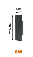 Ardent | Moderne Vertikale LED-Wandleuchte