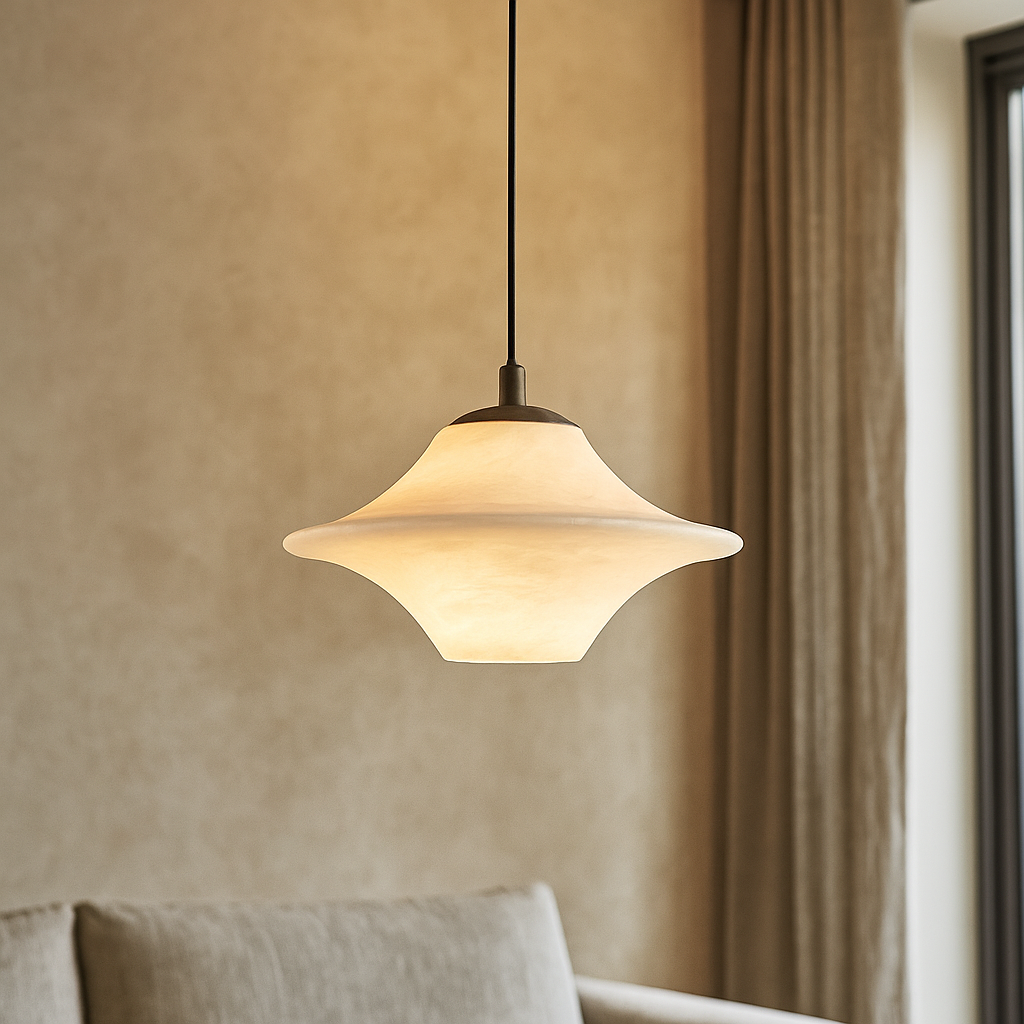 Orylis | Pendelleuchte mit gebogenem Glas