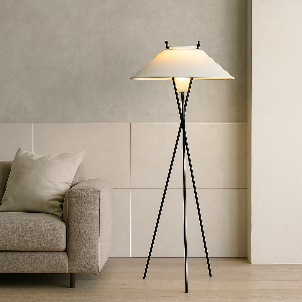 Trevira | Stehleuchte im Tripod-Design