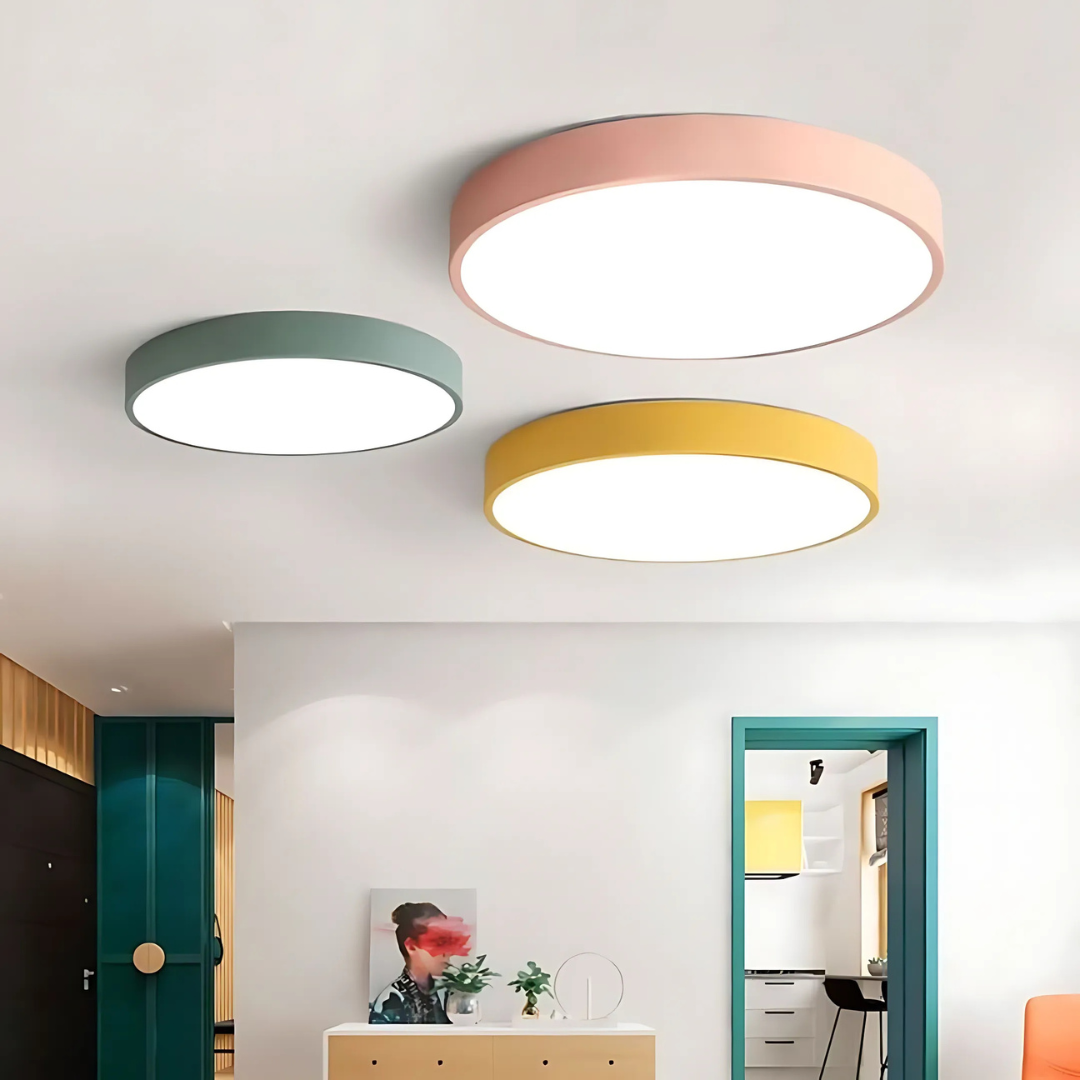 Avela | LED Deckenleuchte rund aus Holz