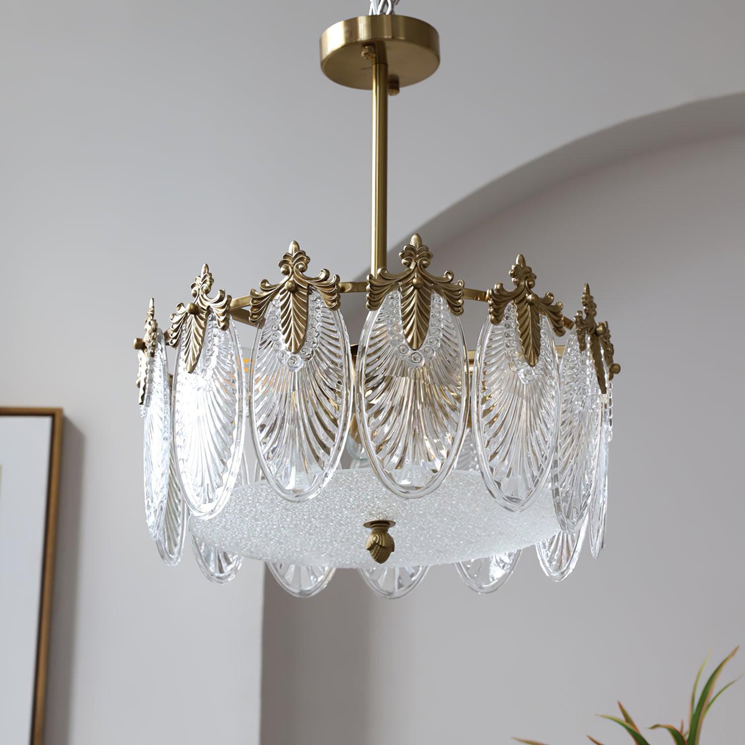 Velmira – LED Deckenlampe mit Glasornamenten