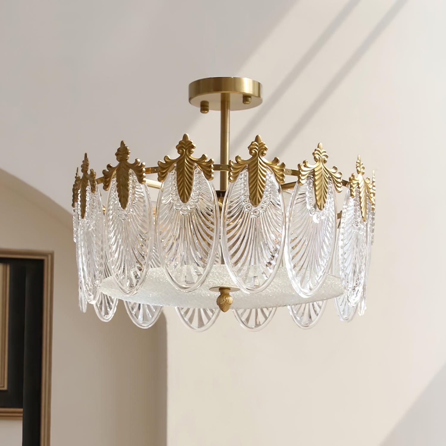 Velmira – LED Deckenlampe mit Glasornamenten