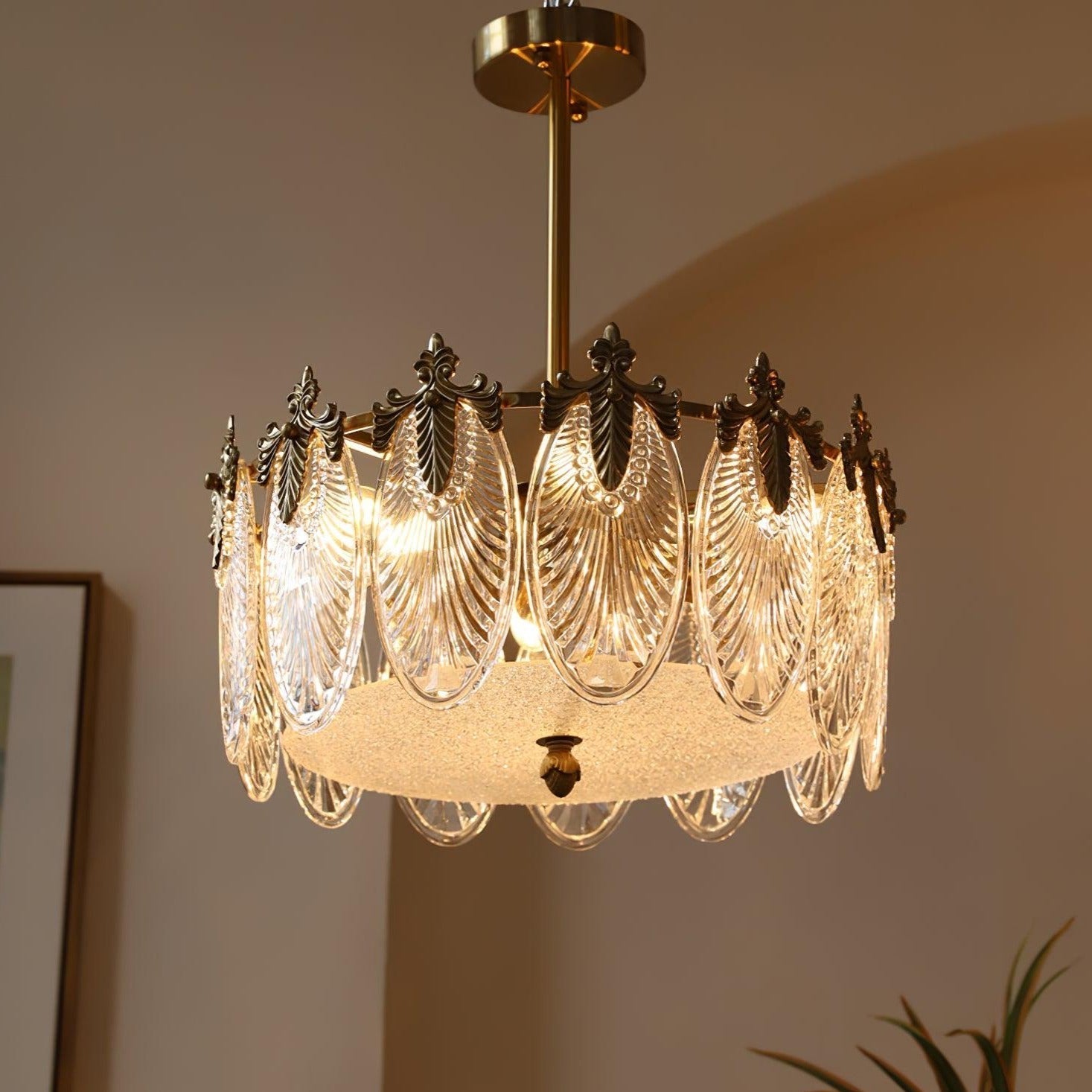 Velmira – LED Deckenlampe mit Glasornamenten