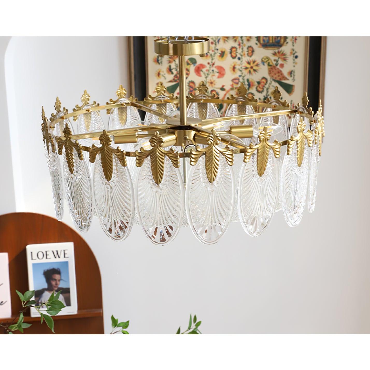 Velmira – LED Deckenlampe mit Glasornamenten