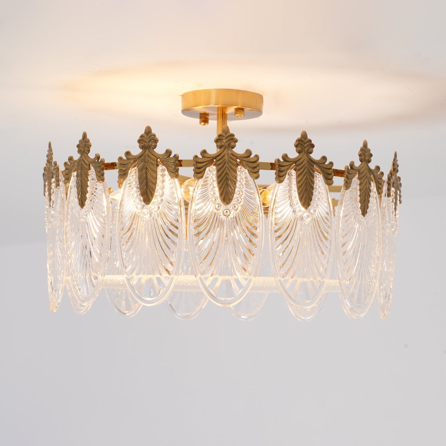 Velmira – LED Deckenlampe mit Glasornamenten