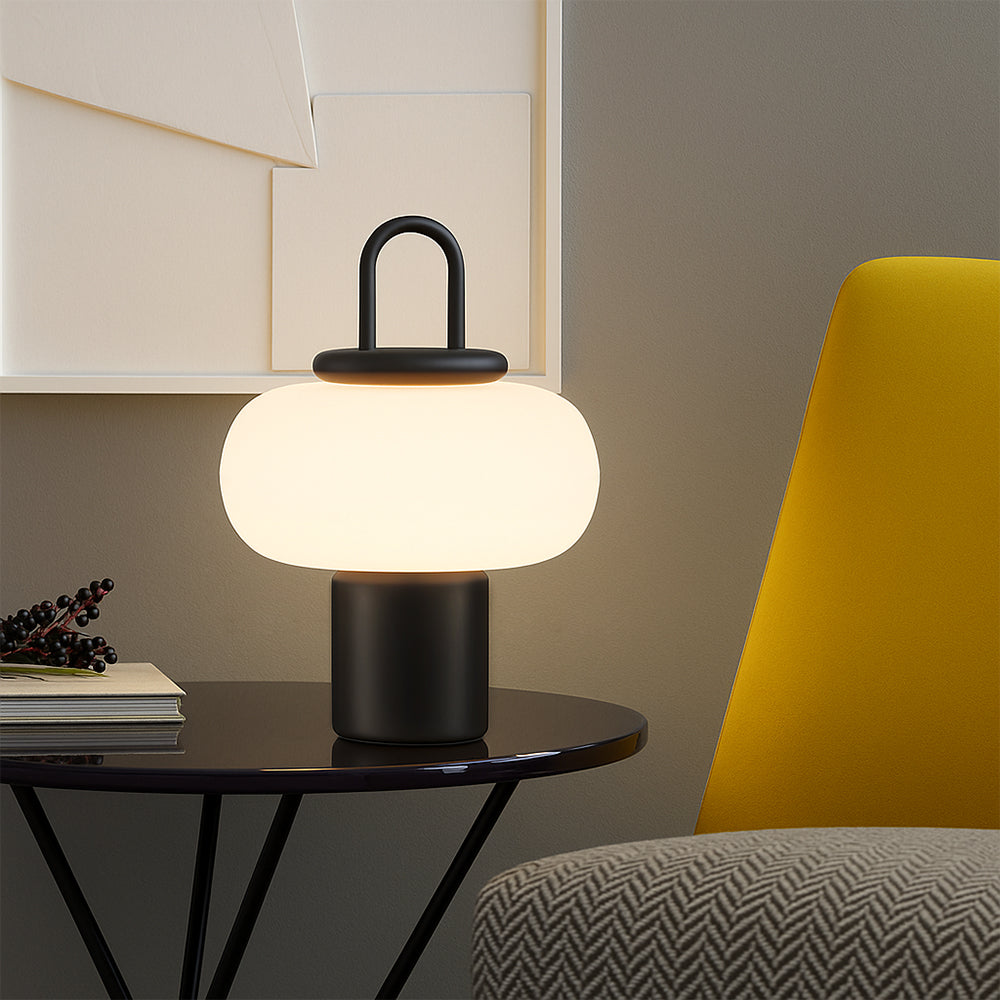 Novira | LED Tischlampe mit Opalglas-Schirm