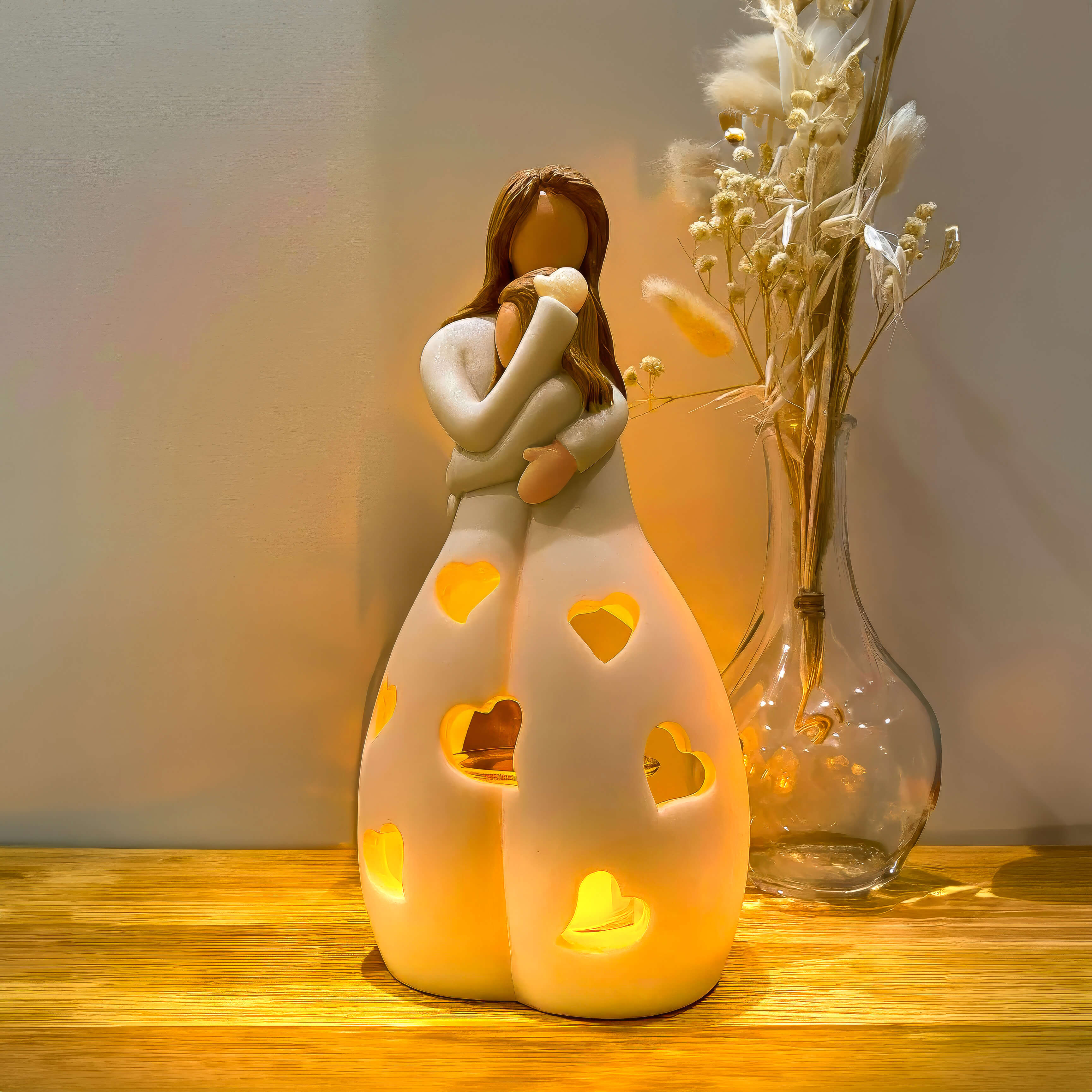 Amoria | Herzfigur Nachtlampe Mutter & Kind