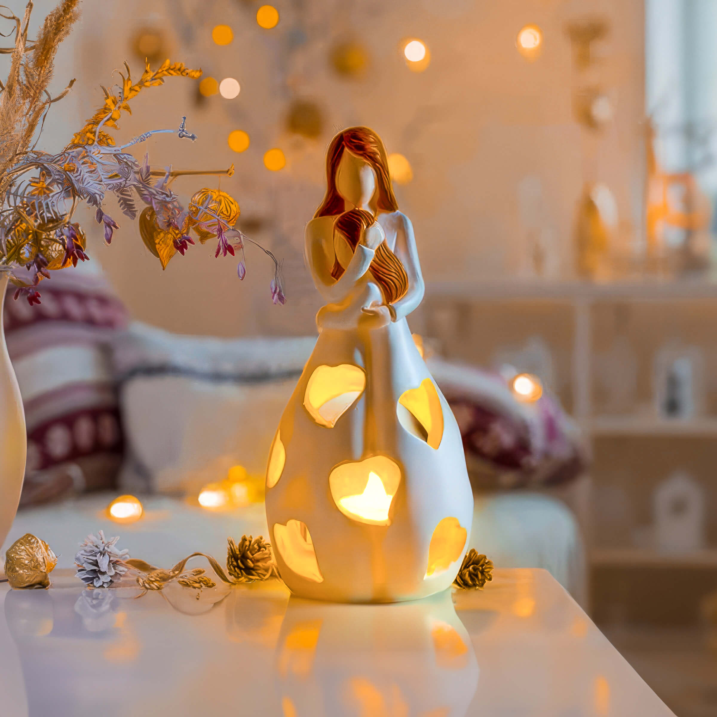 Amoria | Herzfigur Nachtlampe Mutter & Kind