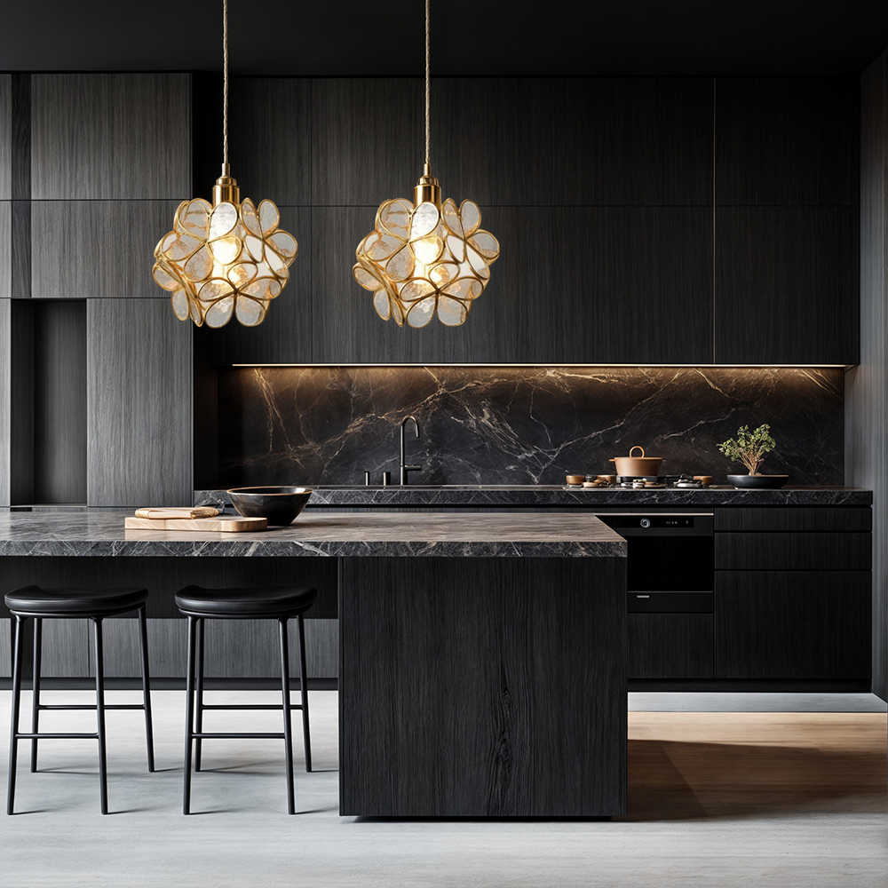 Blütenform | Glas LED Pendelleuchte