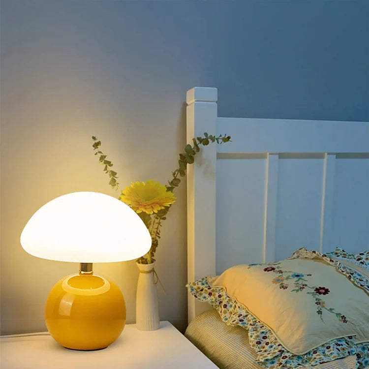 Französisch Creme | Pilz Lampe
