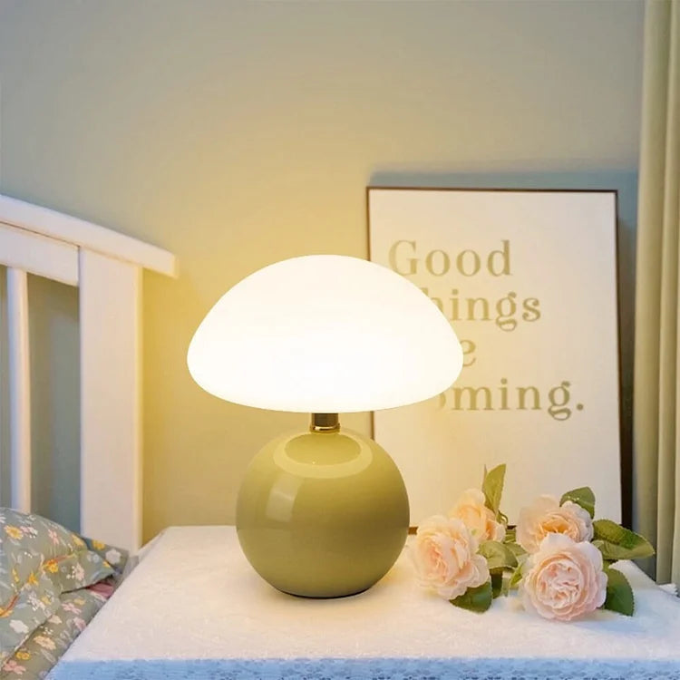 Französisch Creme | Pilz Lampe