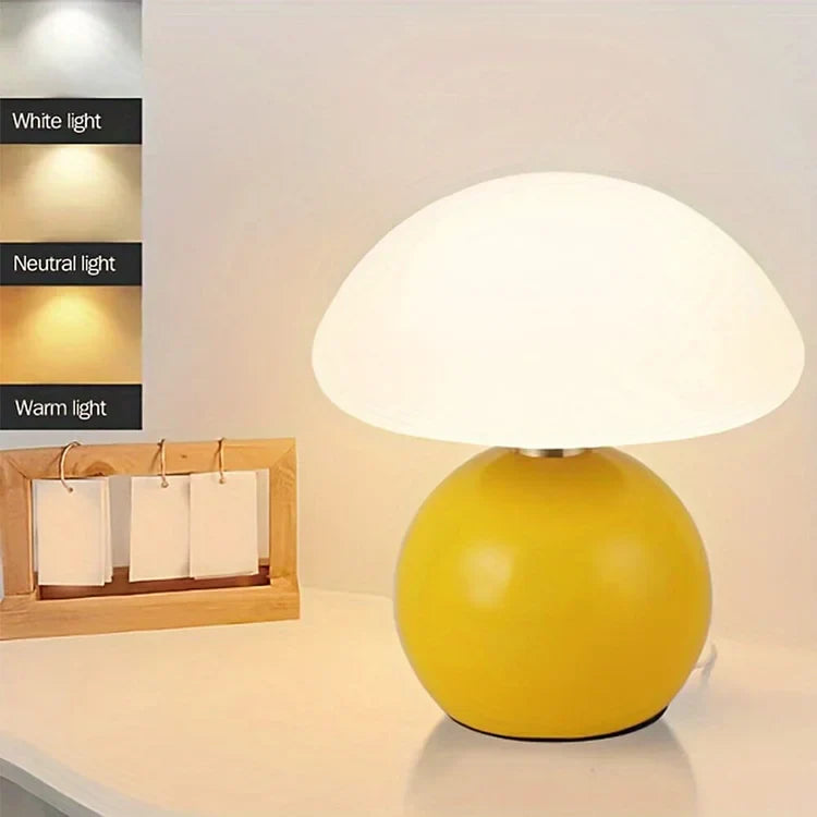 Französisch Creme | Pilz Lampe