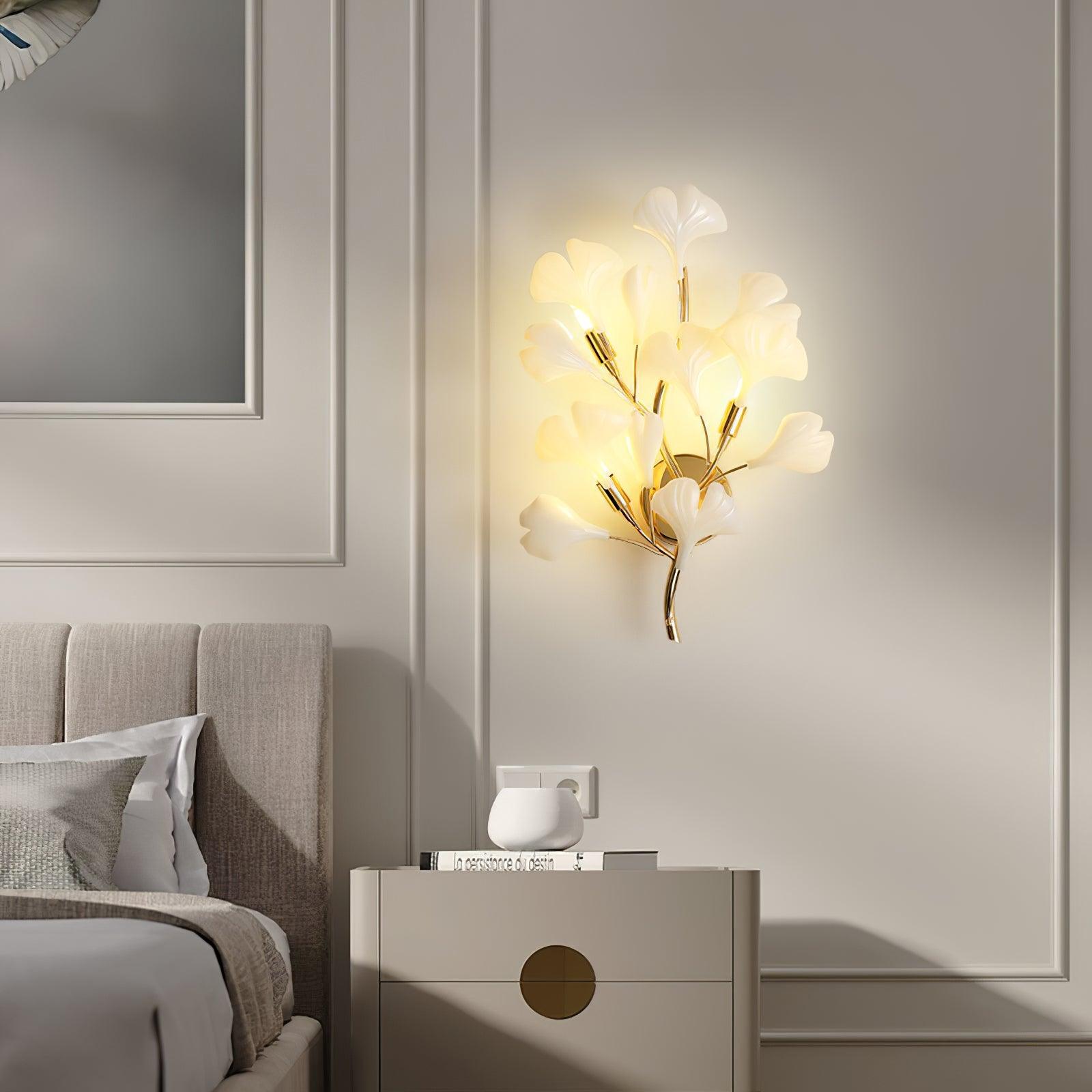 Flora | Keramik-Wandlampe Blumenblüten Design