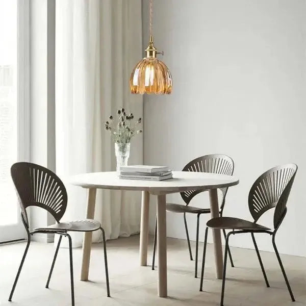 Corvya | Pendelleuchte im Glasblüten-Design