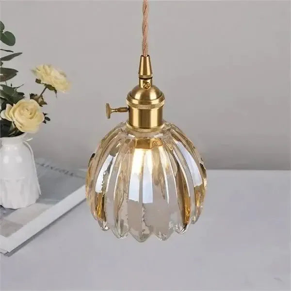 Corvya | Pendelleuchte im Glasblüten-Design