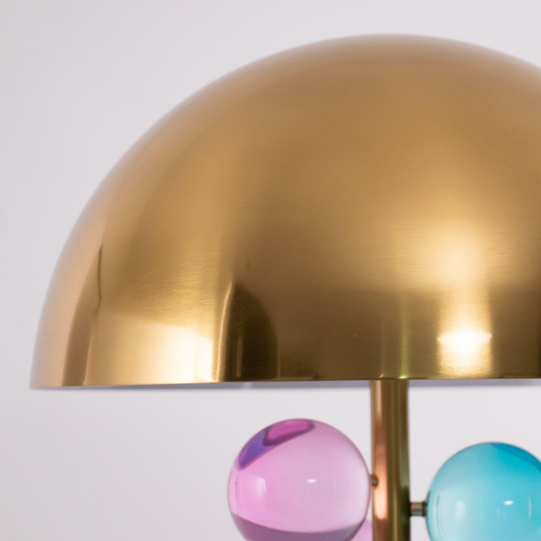 Vera | Retro Marmor Glas-Tischlampe