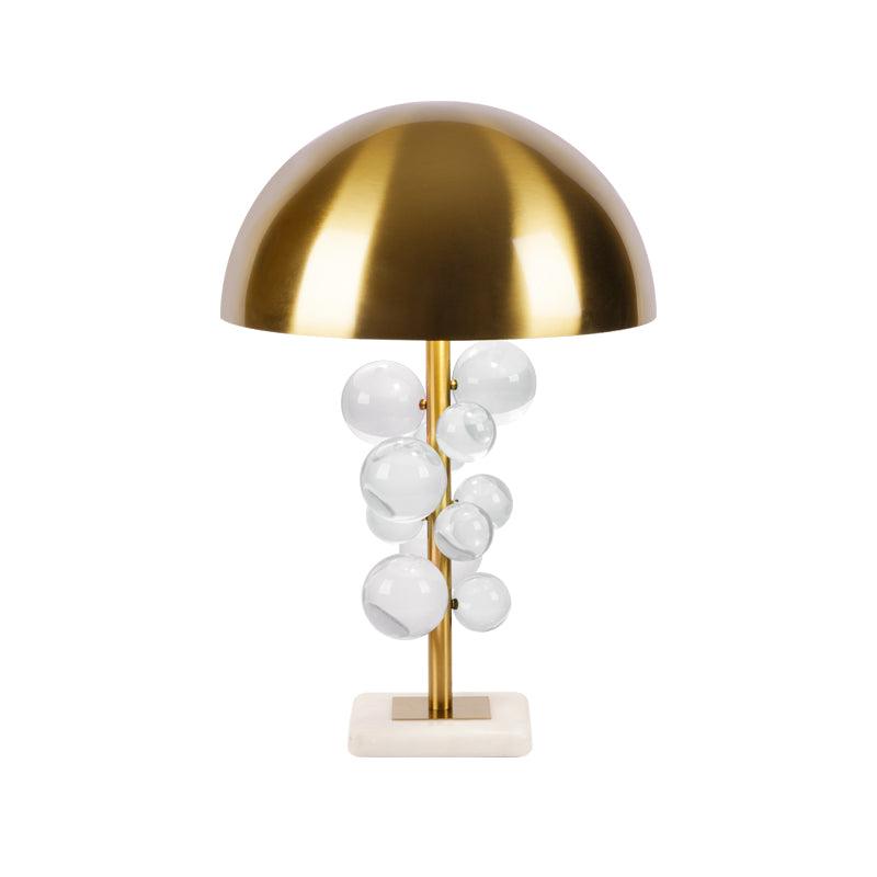 Vera | Retro Marmor Glas-Tischlampe
